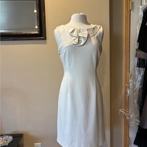 ANTONIO MELANI Ivory Asymmetrical Dress